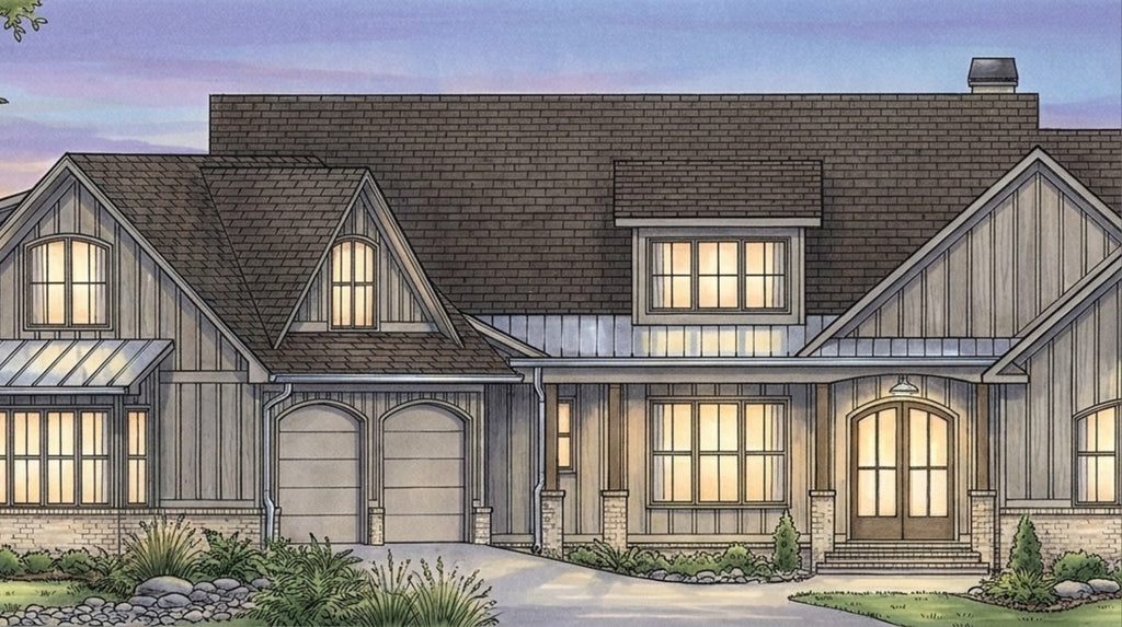 Hickory Cove Water Color Rendering by Lance Fuller Designs