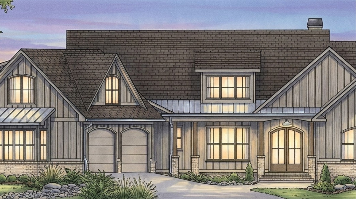 Hickory Cove Water Color Rendering by Lance Fuller Designs