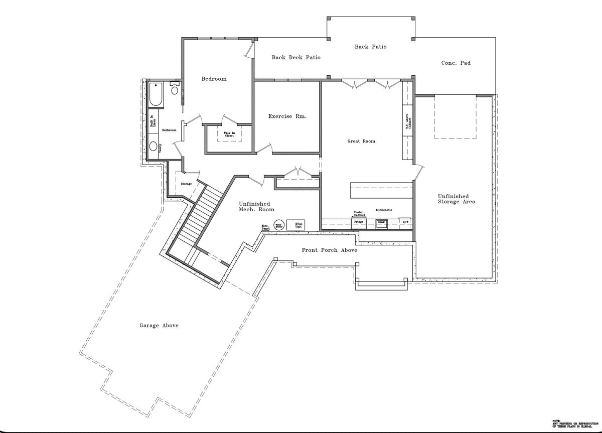 Hickory Cove Basement Plan