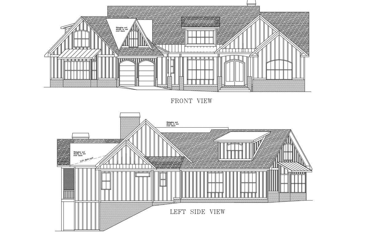 Hickory Cove Front Elevations