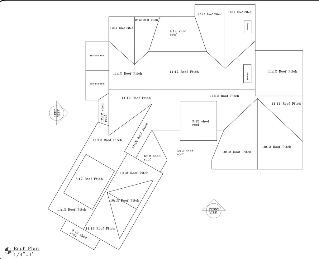 Hickory Cove Roof Plan