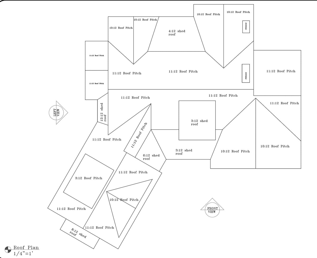 Hickory Cove Roof Plan