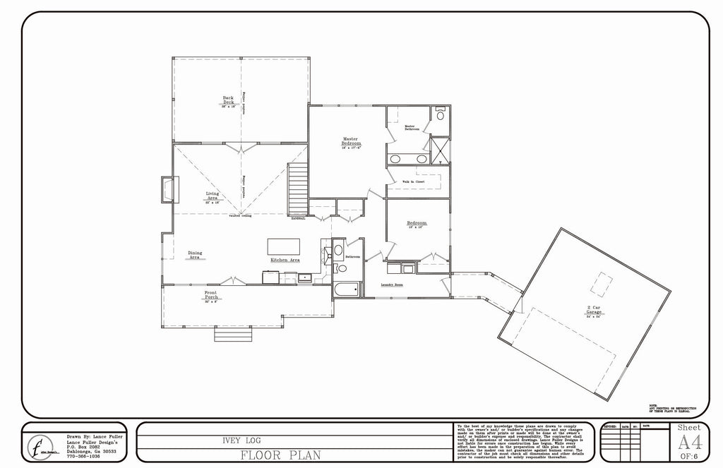 Ivey Log House Plan – Digital Architectural Plans Download