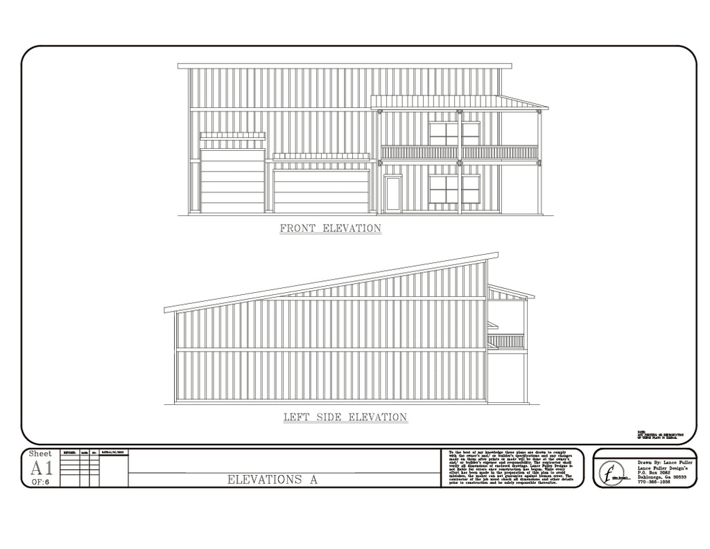 Springfield North Digital House Plans by Lance Fuller