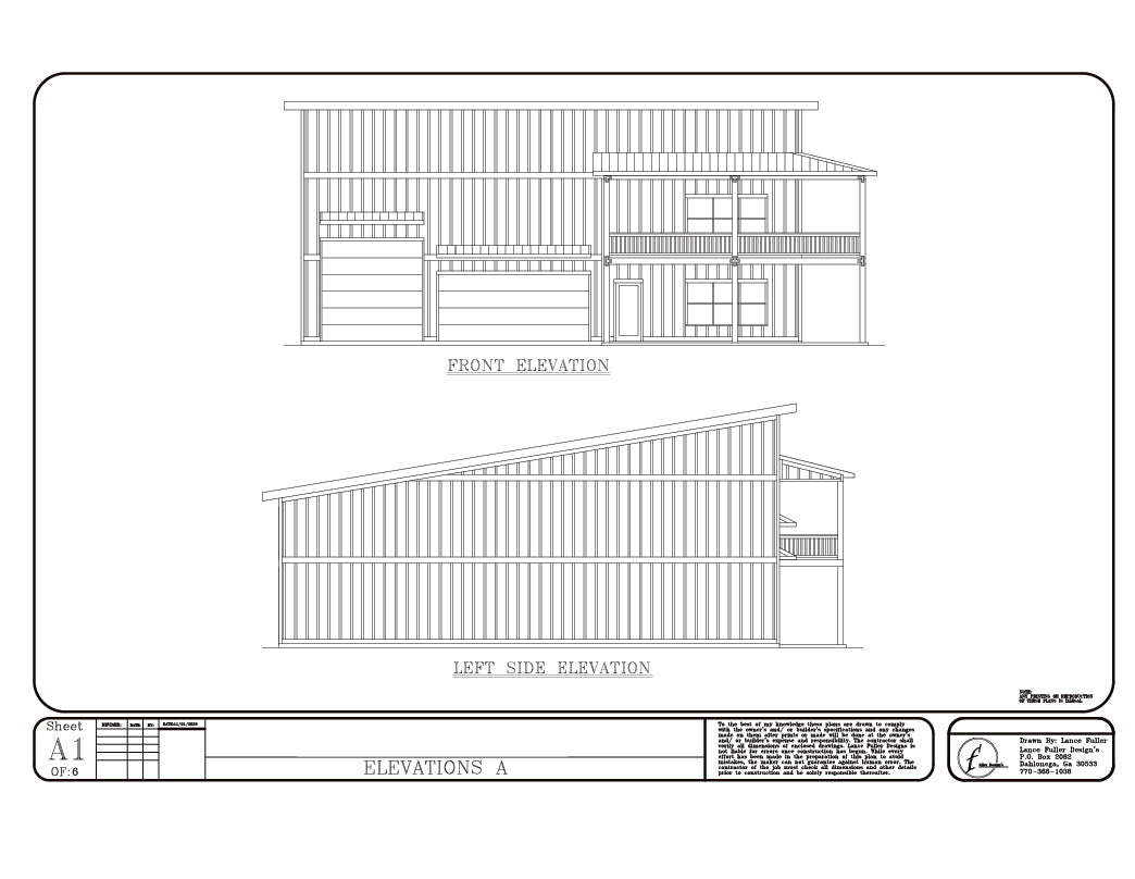 Springfield North Digital House Plans by Lance Fuller